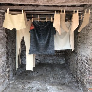 'Self-Portrait As A Drying Clothesline (Naked)'
